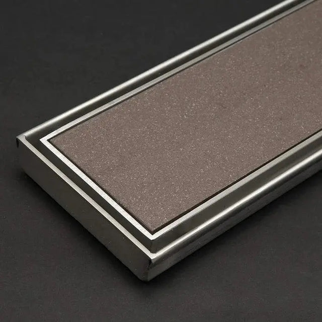 Wide Silver Tile Insert Floor Grate 600~3000 (L) X 100 (W) MM Somer