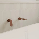 Rondo Swivel Bath Outlet, Brushed Copper fienza