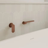 Rondo Swivel Bath Outlet, Brushed Copper fienza