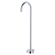 Kaya Gooseneck Floor Mounted Bath Outlet, Chrome fienza