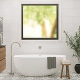 Kaya Gooseneck Floor Mounted Bath Outlet, Brushed Nickel fienza