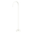 Kaya Gooseneck Floor Mounted Bath Outlet, Matte White fienza