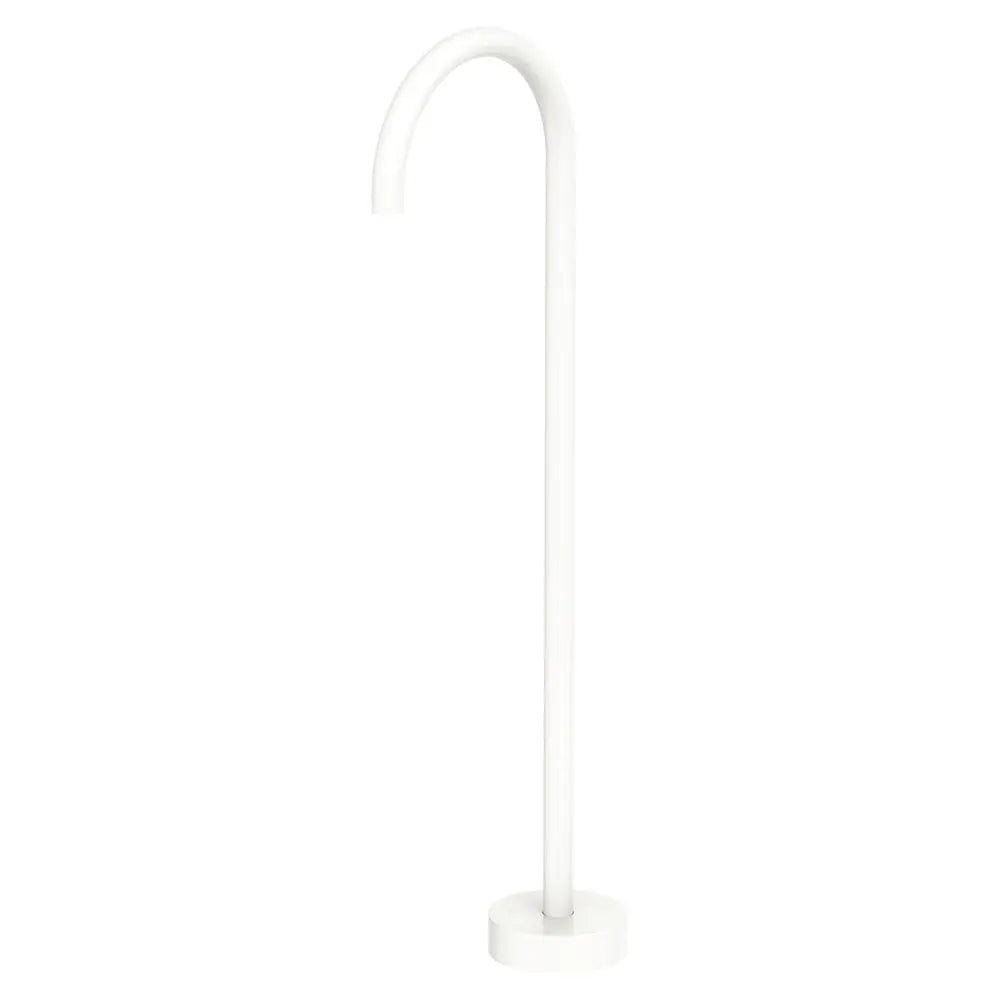 Kaya Gooseneck Floor Mounted Bath Outlet, Matte White fienza