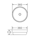 Spin 36 Counter-Top Round Basin mercioaustralia