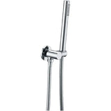 Chrome Shower Rail with Handheld Shower Aquaperla