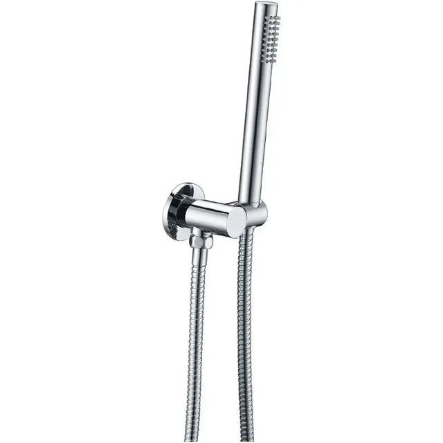 Chrome Shower Rail with Handheld Shower Aquaperla