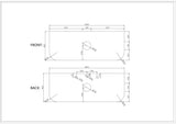 Rome 1200mm Wall-Hung Cabinet - Matt Black mercioaustralia