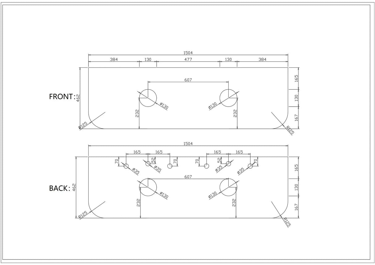 Rome 1500mm Wall-Hung Cabinet - Bur Oak mercioaustralia