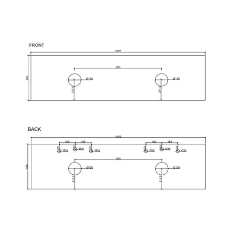 Fluted Rhea 1800mm Freestanding Cabinet - Natural Oak mercioaustralia