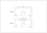 Rome 900mm Wall-Hung Cabinet - Bur Oak mercioaustralia