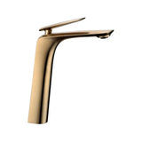 Bellino Brushed Yellow Gold Tall Basin Mixer Aquaperla