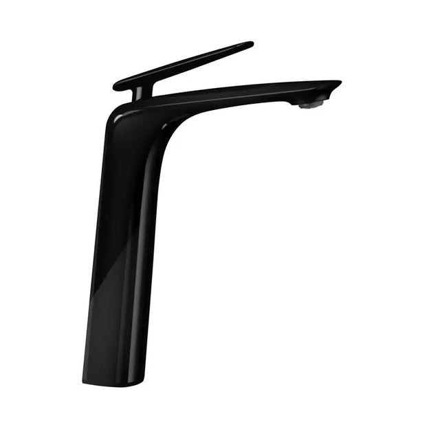 Bellino High Gloss Black Tall Basin Mixer Aquaperla