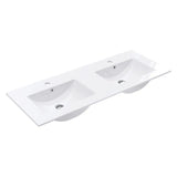 Dolce Full Depth Double Bowl Ceramic Basin Top 1200 fienza