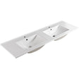 Dolce Full Depth Double Bowl Ceramic Basin Top 1500 fienza