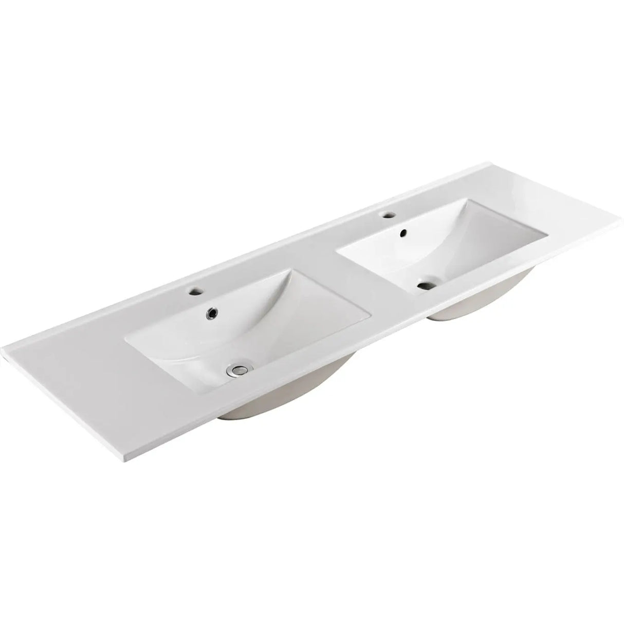 Dolce Full Depth Double Bowl Ceramic Basin Top 1500 fienza