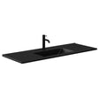 Dolce Matte Black Full Depth Ceramic Basin Top 1200 fienza