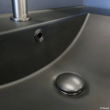 Dolce Matte Black Full Depth Ceramic Basin Top 750 fienza