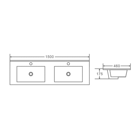 BIANCA 1500mm PVC Freestanding Vanity mercioaustralia