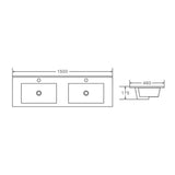 HERA 1500mm Wall-Hung Vanity - Black Oak mercioaustralia