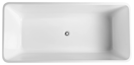 Qubist Gloss White Free Standing Bathtub 1400*710*590mm Poseidonbk