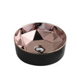 Trier 53 Counter-Top Round Basin - Art Rose Gold with Matt Black mercioaustralia