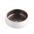 Trier 74 Counter-Top Round Basin - Bronze with Art Matt White mercioaustralia