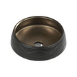 Trier 75 Counter-Top Round Basin - Bronze with Art Matt Black mercioaustralia