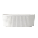 Tyler Freestanding Fluted Bathtub – Gloss White mercioaustralia
