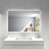 Jasper Rectangular Touchless 1200 X 750 Frameless LED Mirror - Three Light Temperatures Poseidonbk