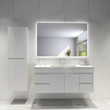 Jasper Rectangular Touchless 1200 X 750 Frameless LED Mirror - Three Light Temperatures Poseidonbk