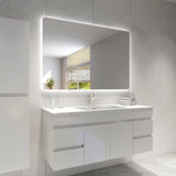 Jasper Rectangular Touchless 1200 X 750 Frameless LED Mirror - Three Light Temperatures Poseidonbk