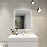 Jasper Rectangular Touchless 600 X 750 Frameless LED Mirror - Three Light Temperatures Poseidonbk