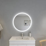 Luna Round Touchless 800 X 800 Frameless LED Mirror - Three Light Temperatures Poseidonbk