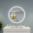 Luna Round Touchless 600 X 600 Frameless LED Mirror - Three Light Temperatures Poseidonbk