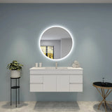 Luna Round Touchless 600 X 600 Frameless LED Mirror - Three Light Temperatures Poseidonbk