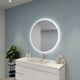 Luna Round Touchless 600 X 600 Frameless LED Mirror - Three Light Temperatures Poseidonbk