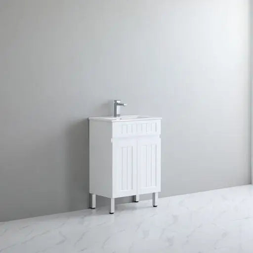 ACACIA SHAKER PVC Floor Vanity 600 Poseidon