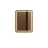 Venus 600×750 / 750×900 / 1200×750mm LED Rectangular Mirror – Brushed Gold Frame mercioaustralia