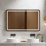 Venus 600×750 / 750×900 / 1200×750mm LED Rectangular Mirror – Matt Black Frame mercioaustralia