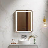 Venus 600×750 / 750×900 / 1200×750mm LED Rectangular Mirror – Brushed Nickel Frame mercioaustralia