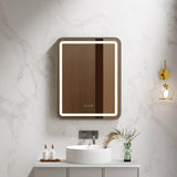 Venus 600×750 / 750×900 / 1200×750mm LED Rectangular Mirror – Gun Metal Frame mercioaustralia