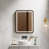 Venus 600×750 / 750×900 / 1200×750mm LED Rectangular Mirror – Matt Black Frame mercioaustralia