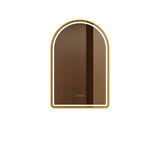 Venus 600×900mm LED Arch Mirror– Brushed Gold Frame mercioaustralia