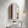 Venus 600×900mm LED Arch Mirror– Gun Metal Frame mercioaustralia
