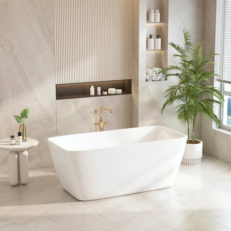 Venice Freestanding Bathtub - Gloss White mercioaustralia