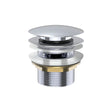 Universal Pull-Out/Pop-Up Brass Cap Bath Waste with Overflow, Chrome fienza