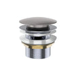 Universal Pull-Out/Pop-Up Brass Cap Bath Waste with Overflow, Gun Metal fienza