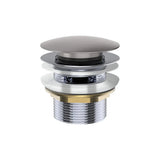 Universal Pull-Out/Pop-Up Brass Cap Bath Waste with Overflow, Gun Metal fienza