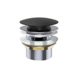 Universal Pull-Out/Pop-Up Brass Cap Bath Waste with Overflow, Matte Black fienza