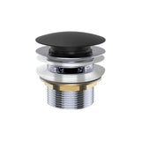 Universal Pull-Out/Pop-Up Brass Cap Bath Waste with Overflow, Matte Black fienza